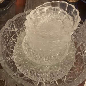 Crystal glasses, cups, shots